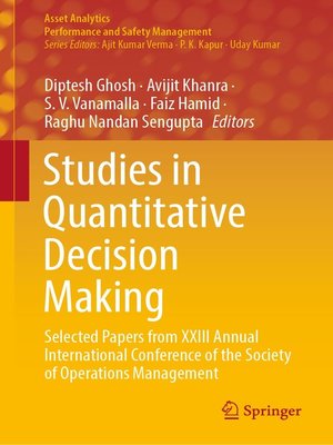 cover image of Studies in Quantitative Decision Making